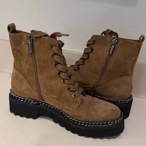 Vince Camuto | Shoes | Vince Camuto Brown Laceup Combat  display picture 3